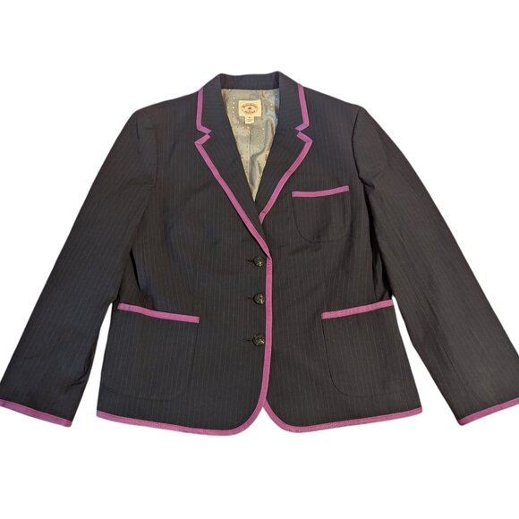 Brooks Brothers Red Fleece Blazer Pinstripe 3 Button Heritagecore Preppy Prep - Picture 2 of 9